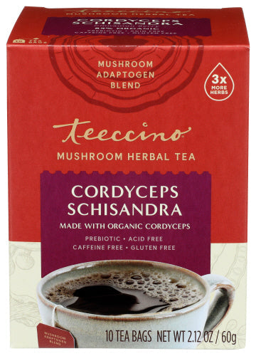 Teeccino Tee Schisandra Pilz 10 Ct – Packung mit 6