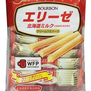 Bourbon “ELISE, Milchcreme-Waffel, Crepe-Kekse, 16 bar in 1 Packung, – 65g