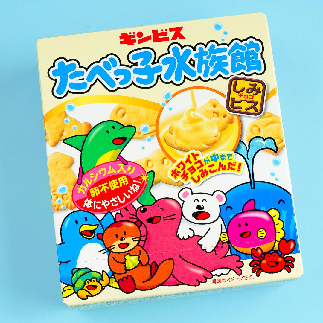 Ginbis Tabekko Sea Animal Kekse – Weiße Schokolade