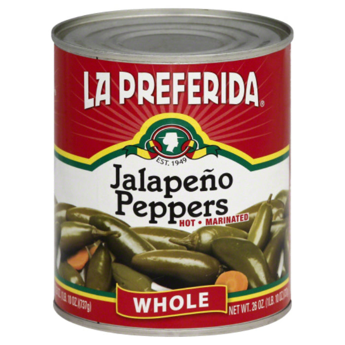 La Preferida Ganze Jalapeno Pfeffer, 26 Oz – Packung mit 12