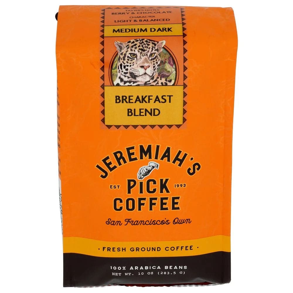 Jeremiah's Pick Kaffee – Frühstücksmischung gemahlener Kaffee mittel dunkel Roa