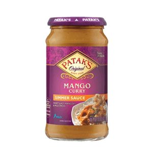 Patak’s Mango Curry köcheln Soße