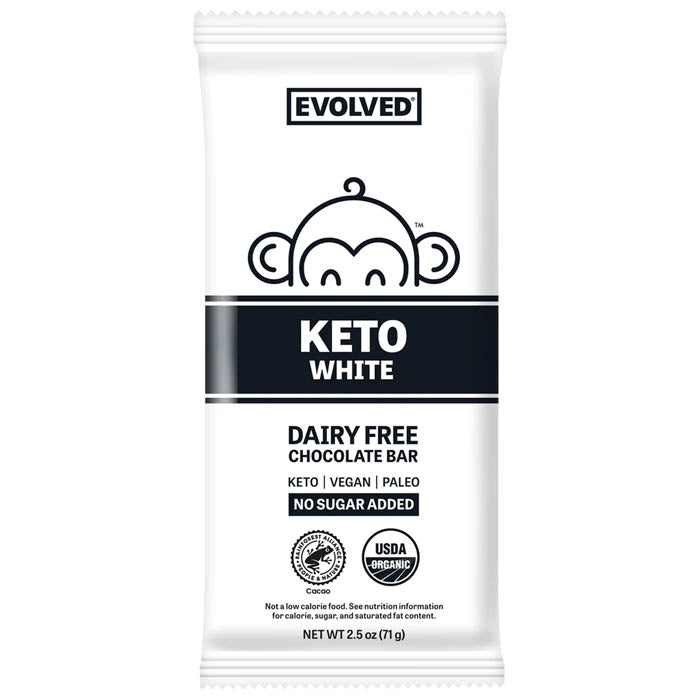 Evolved – Keto weiße Schokolade, 2,5 Unzen