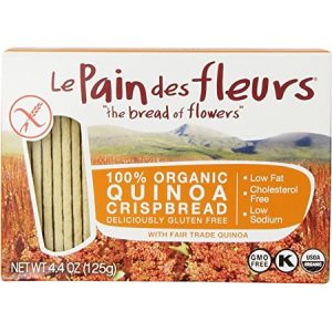 Le Pain des fleurs Bio knusprige Brot Gluten frei Quinoa-Packung von 6