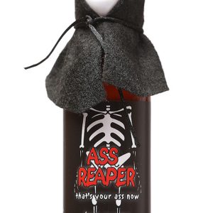 Ass Reaper scharfe Sauce mit Totenkopfkappe und Umhang, . – 5oz
