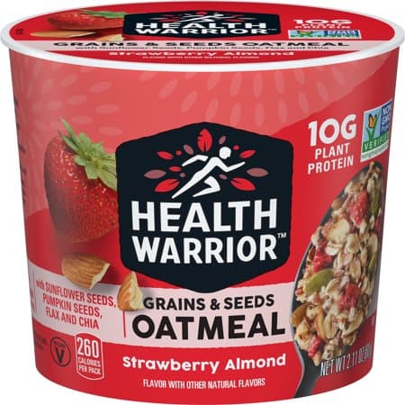 Health Warrior – Erdbeer-Mandel-Cup, 2.11OZ – Packung mit 12 Stück