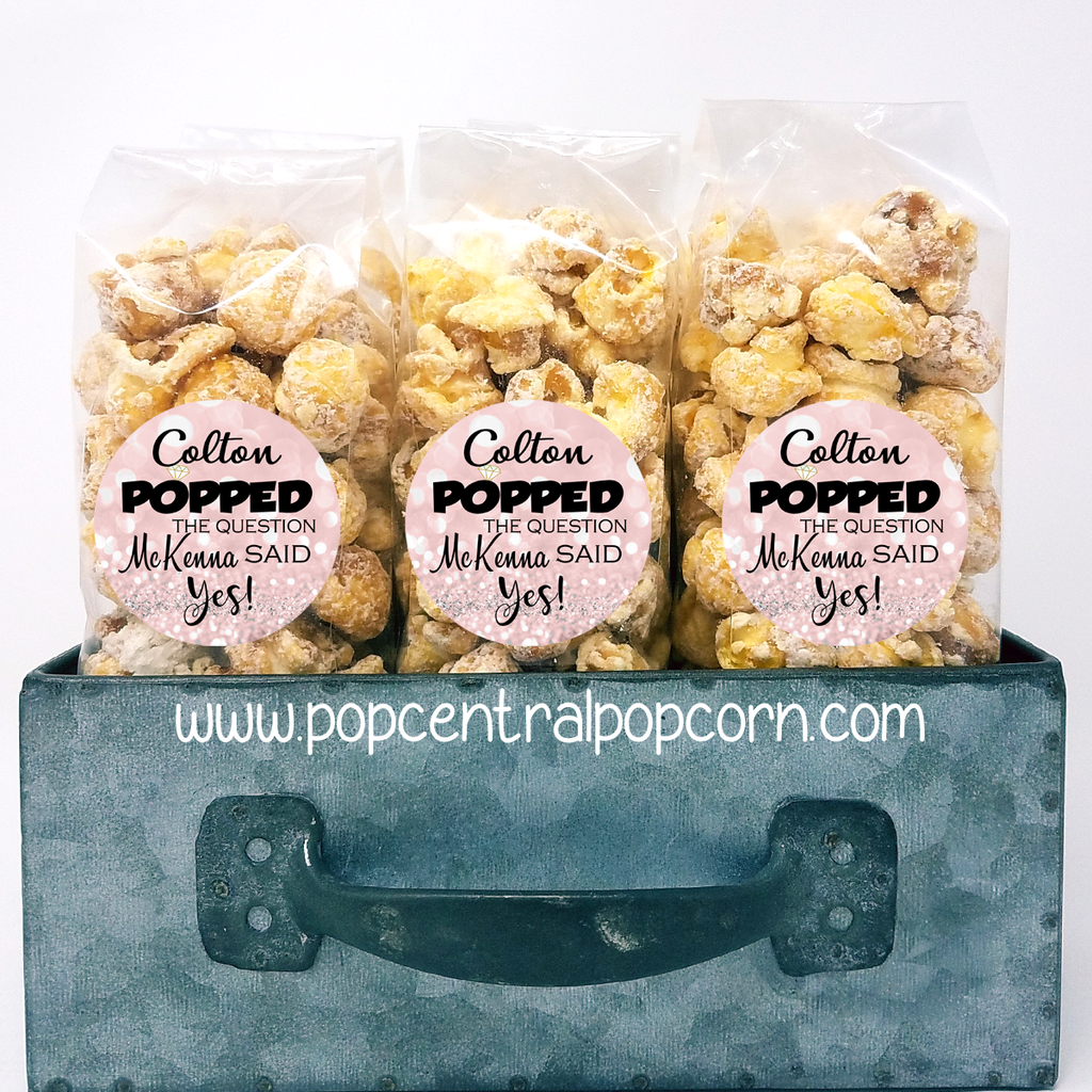 POPPED die Frage – Hochzeit Popcorn Gefälligkeiten