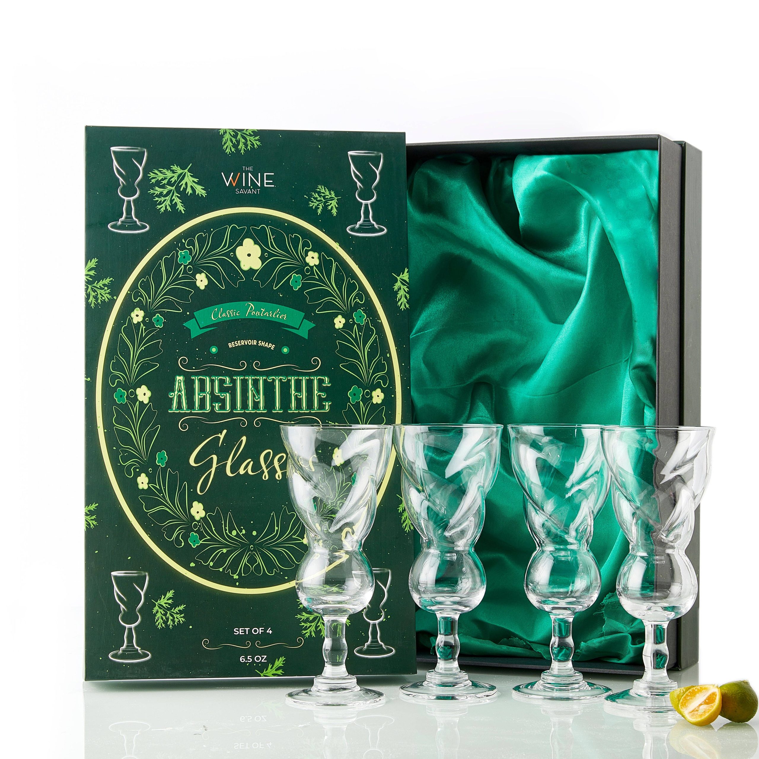 The Wine Savant – Absinth Gläser Set von 4 – 7,6 Unzen von The Wine Savant