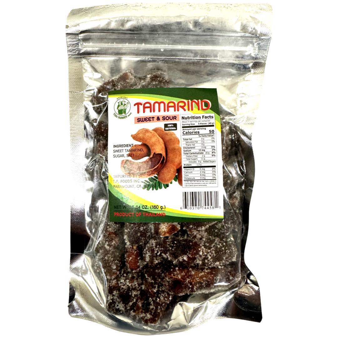 Thailändischer Landwirt – Tamarinde süß und sauer – regelmäßig gesalzen – 160 G