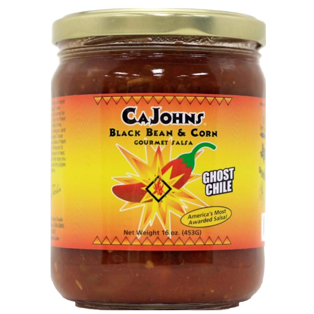 Cajohn's Schwarz Bean und Mais Ghost Chile Gourmet Salsa