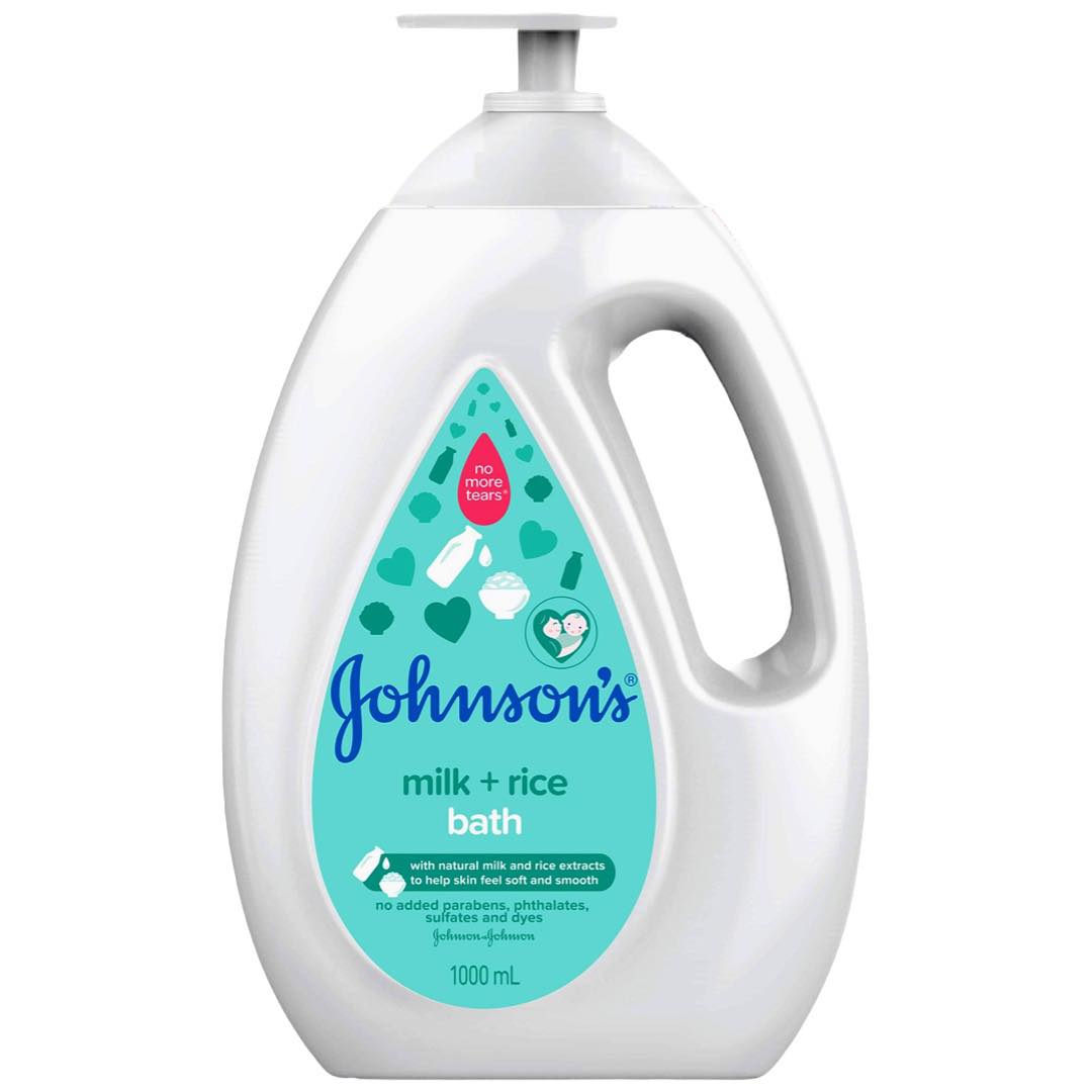 Johnson’s – Milch + Reis Bath (FLASCHE) – 1000 ml