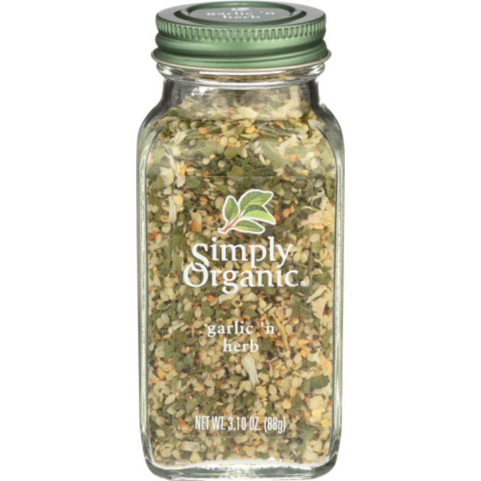 Simply Organic Knoblauch & Kräuter, 3,1 oz – Packung mit 1 Stück