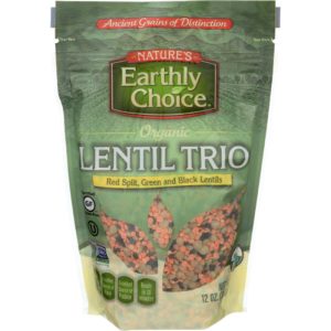 NATURES EARTHLY CHOICE Bohnenlinse Trio 12 Unzen – Packung mit 6