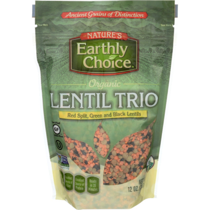 NATURES EARTHLY CHOICE BEAN LENTIL TRIO 12 OZ – Packung mit 6