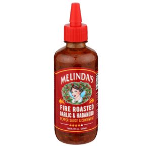 Melinda’s Knoblauch Sauce Feuer geröstet Habanero, 12 Unzen – Packung mit 6