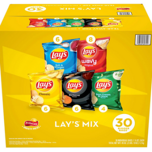 Lay’s Mix Variety Pack Kartoffelchips, 30 pk.