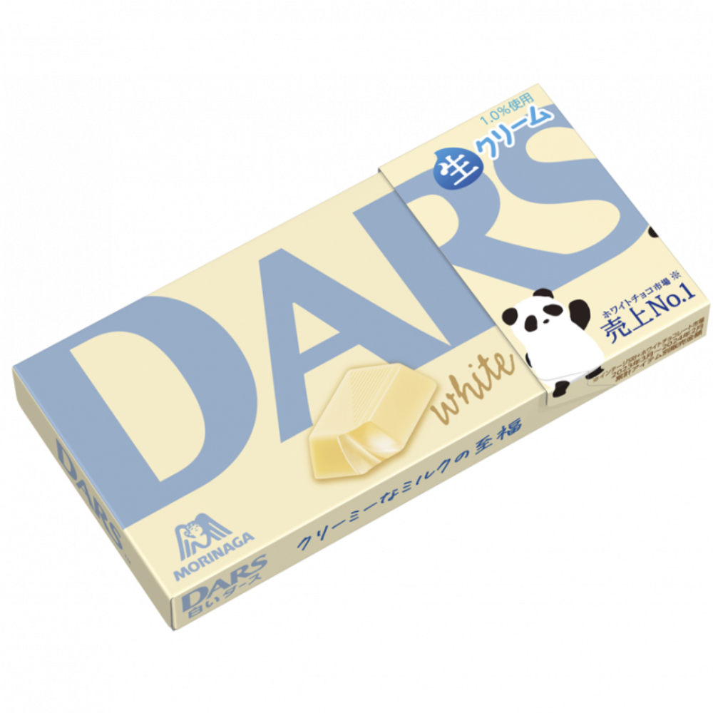 Morinaga DARS Weiße Milchschokolade 12 Stück – Hergestellt in Japan – Tokyo Sakura Mall
