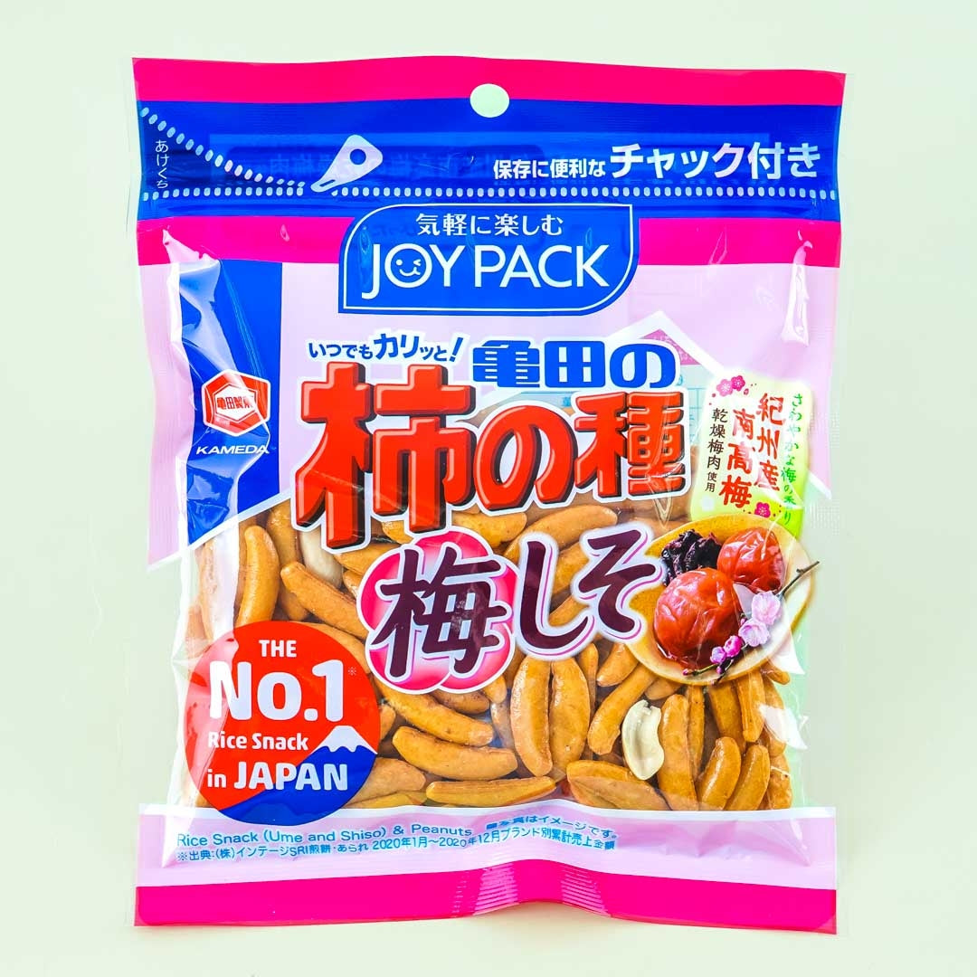 Kameda Kaki No Tane Senbei Joy Packung – Pflaume Shiso