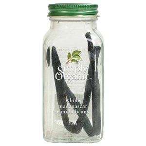 Simply Organic – Vanillebohnen ganz Madagascar, 2 Stück (Packung mit 6 Stück)