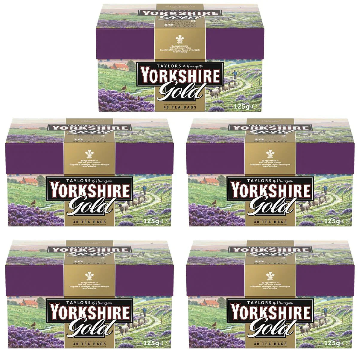 Yorkshire Tea Yorkshire Gold, 40 Beutel – 5er Packung