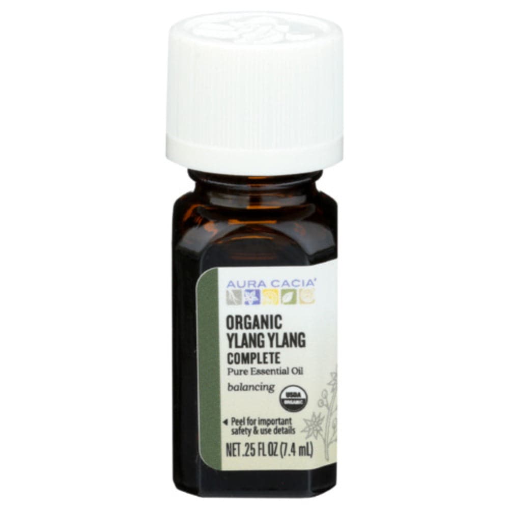Aura Cacia Bio Ylang komplette ätherische Öl, .25 fl oz