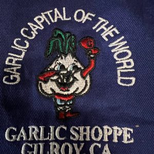 Schürzen Knoblauch Hauptstadt der Welt Knoblauch Alter Logo Knoblauch Shoppe Gilr