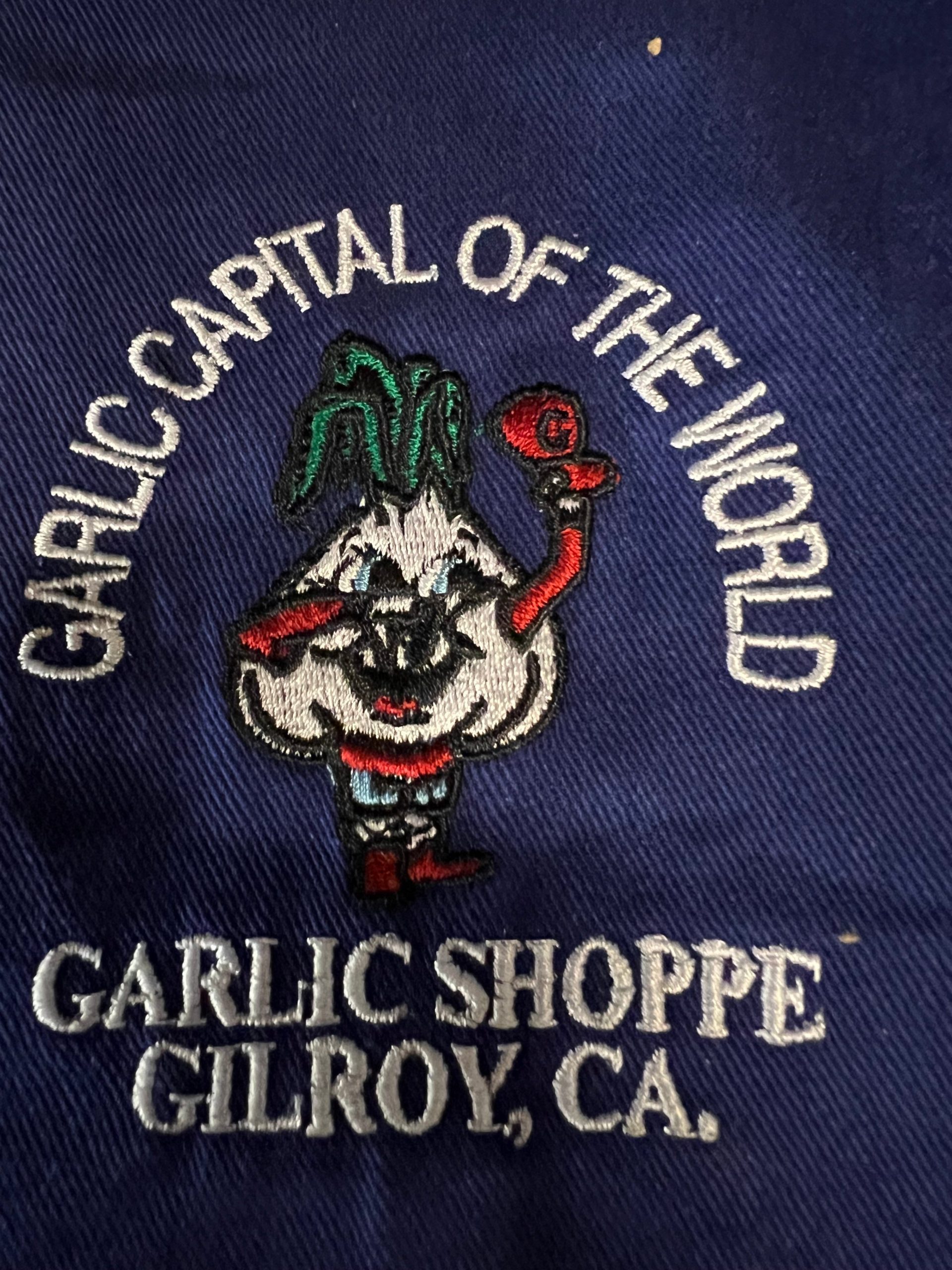 Schürze Knoblauch Hauptstadt der Welt Garlic Dude Logo Knoblauch Shoppe Gilr