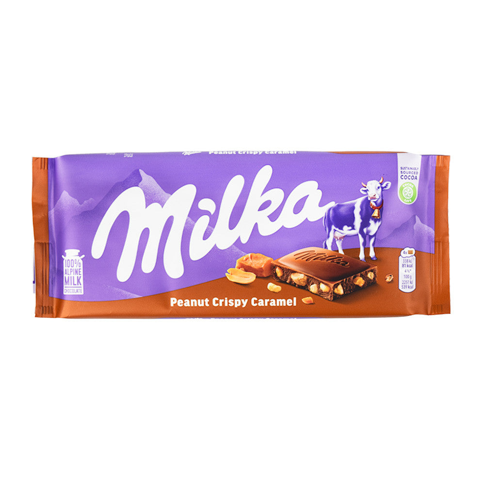 Milka Erdnuss knusprig Karamellriegel – 90g