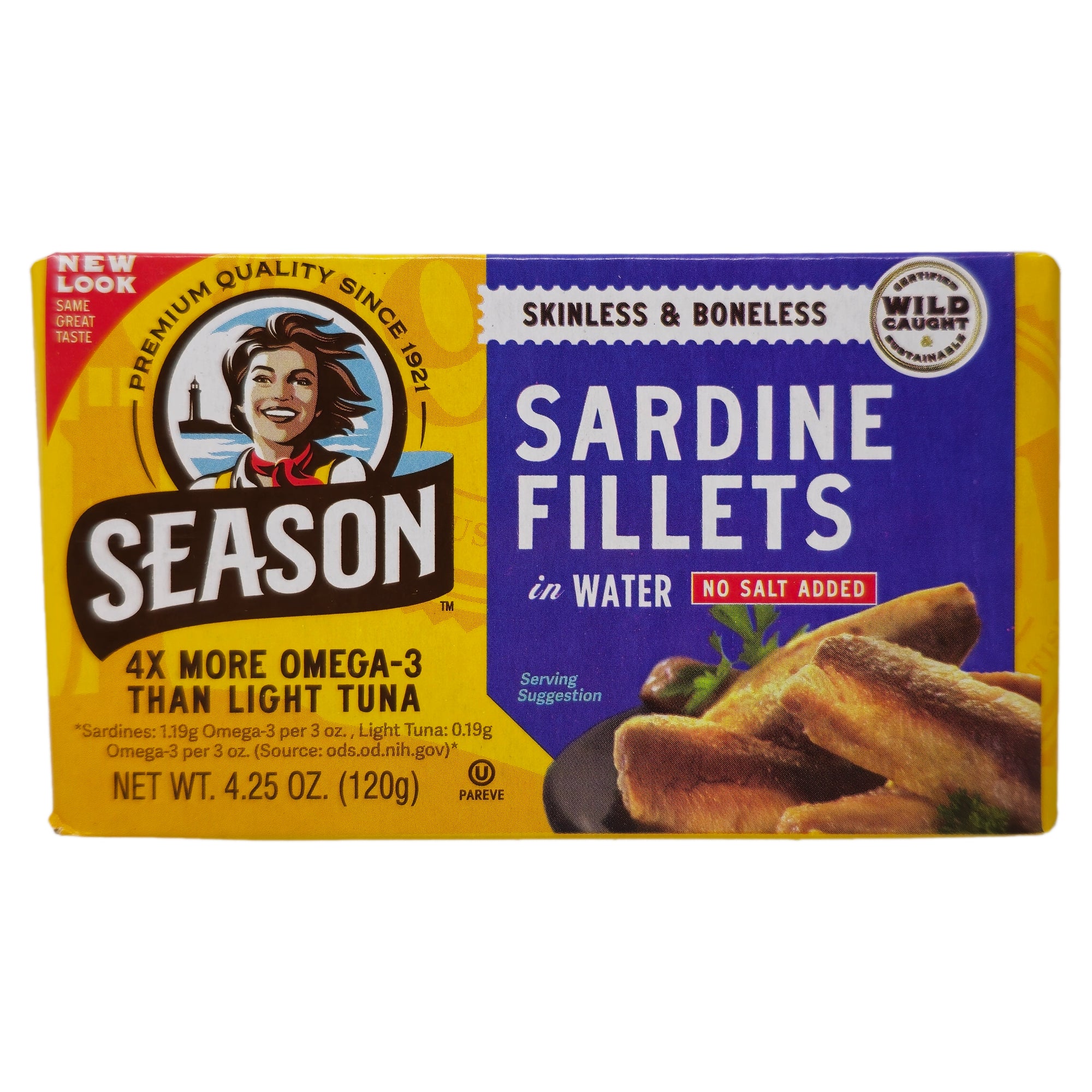 Saisonmarke Sardinen - kein Salz hinzugefügt