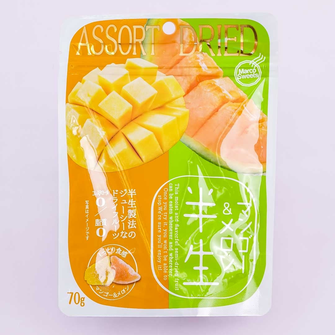 Japanische getrocknete Mango & Melone Frucht Packung