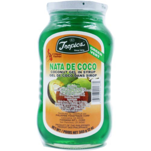 Tropics Nata De Coco (Kokosgel in Sirup) Grün – 12 OZ