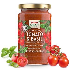 Sacla Tomatenkirsche & Basilikum, 24 Oz | 6er-Pack