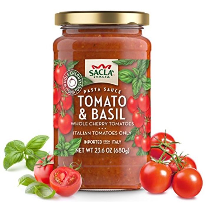 Sacla – Tomatenkirsche & Basilikum, 24 Oz – Packung mit 6 Stück