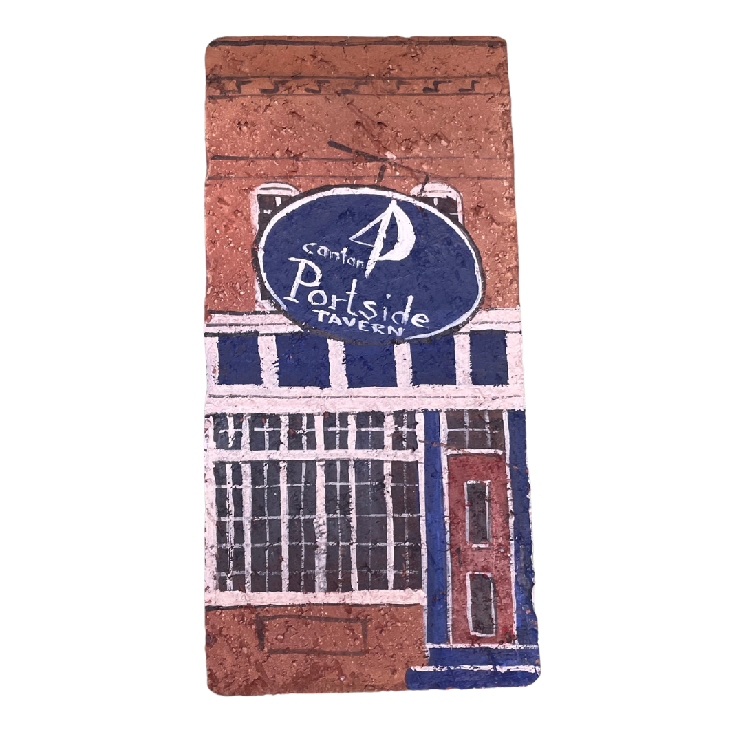 Linda Amtmann Handbemalter Ziegelstein – Portside