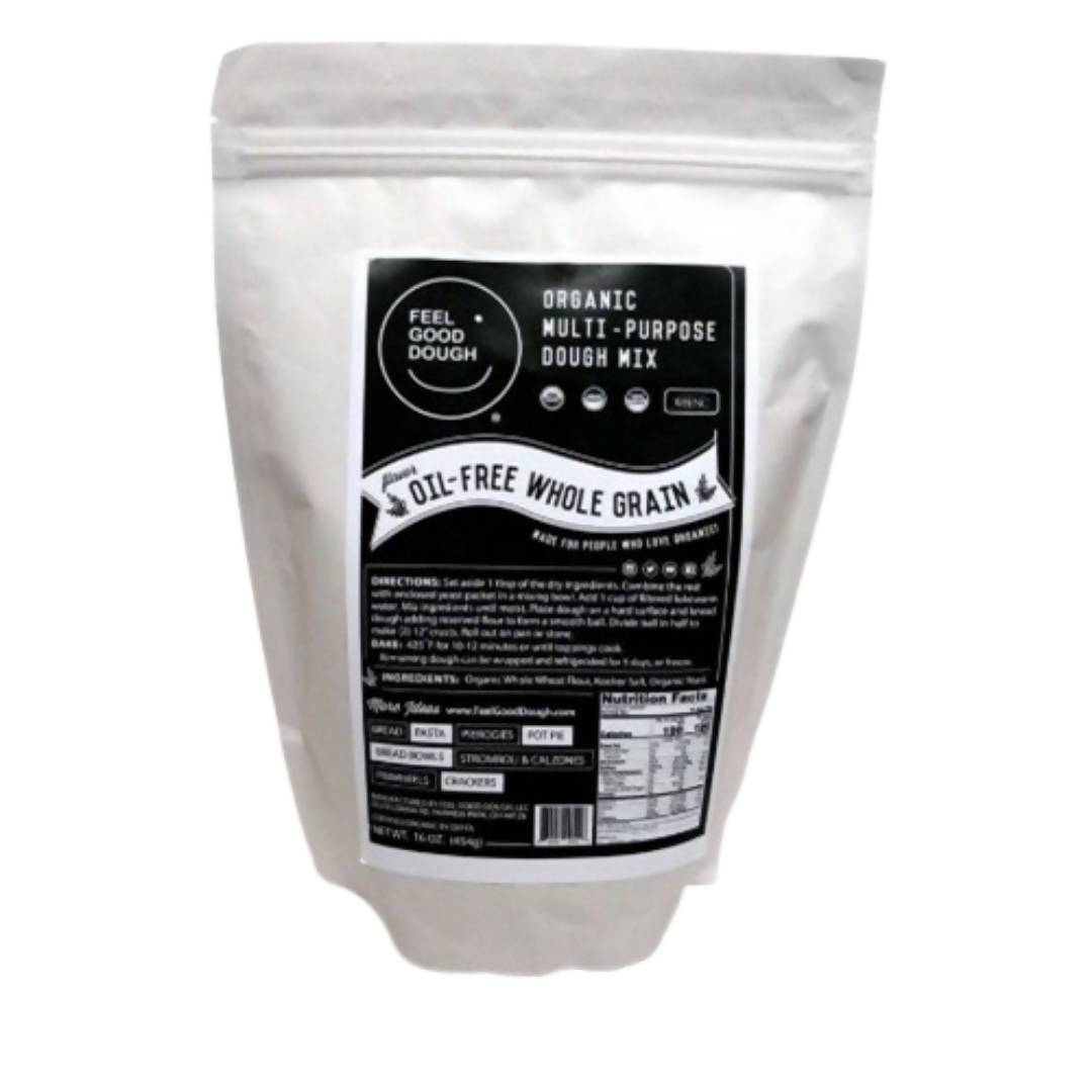Feel Good Dough Bio Mehrfarbig-Purpose Oil-Free Vollkorn-Teig-Mischbeutel – 5 Beutel x 16 Unzen Fall