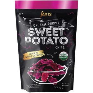 Jans Bio lila Süßkartoffel (Ube) Chips – 4 Unzen