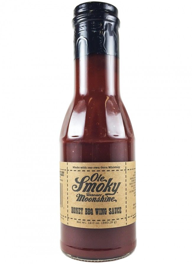 Ole rauchig Moonshine Honig BBQ Flügel Sauce, 12oz