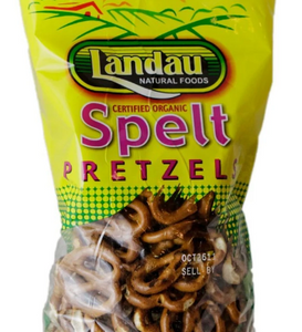 Landau Bio Dinkelbrezeln ungesalzen, 8 Unzen.