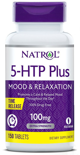 Natrol 5-HTP Plus Stimmung & Entspannung Zeit Release 100mg, 150 Tabletten