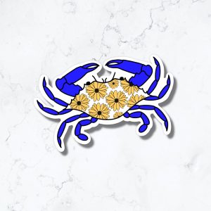Jami Creates blau maryland Krabbe schwarz augen susan Blume Aufkleber