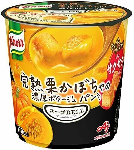 Ajinomoto, Knorr, Suppe Deli Serie, Instant Suppe mit Pasta, “Kürbis-Potage” 38g