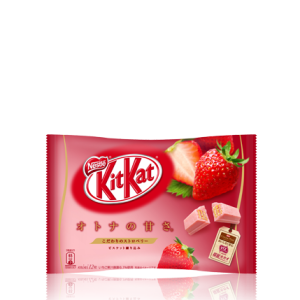 Nestle “Kit kat Mini, Otona keine Amasa, Erdbeergeschmack, 10 Mini-Bars