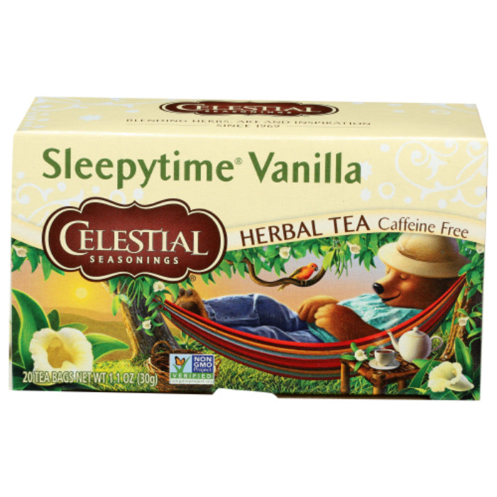 Celestial Seasonings Kräutertee Sleepytime Vanille, 20 Beutel – Packung o