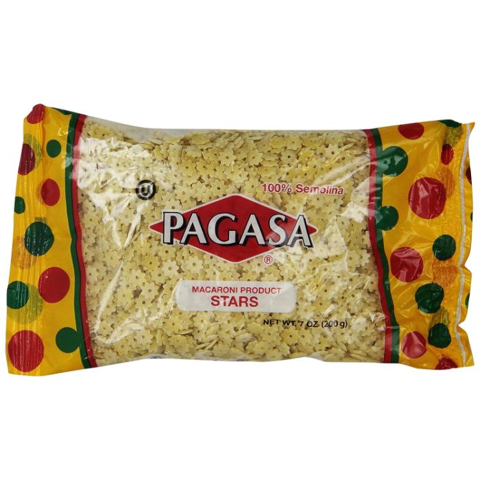 Pagasa Pasta Pagasa Stars 7 Oz – Packung mit 24