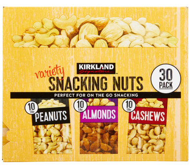 Kirkland Signature Snacking Nuts, Sortiment Packung, 1,6 oz, 30 Stück