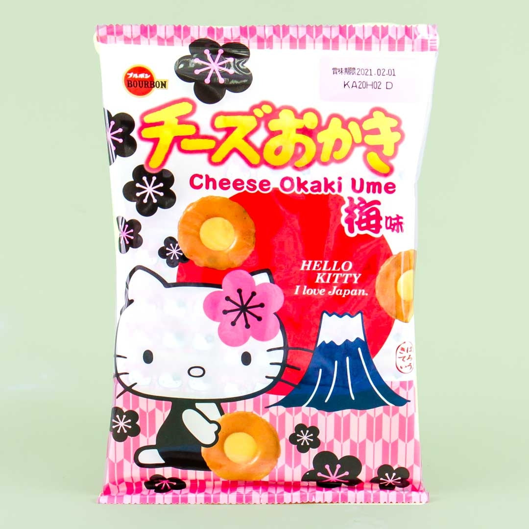 Bourbon Hello Kitty Käse Okaki Reis Crackers – Pflaume
