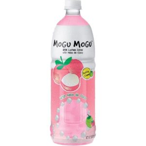 Mogu Mogu – Lychee Saft mit Nata de Coco – groß – 1000 ml