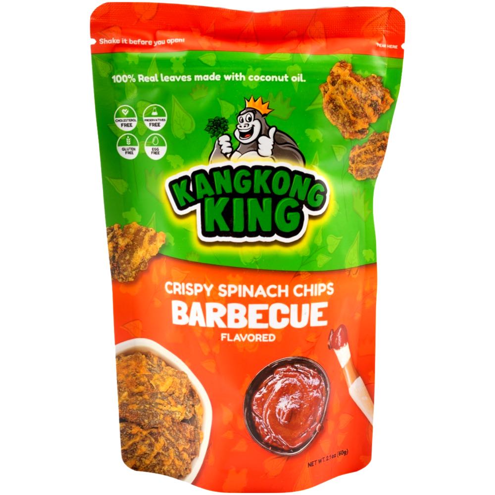 KangKong King – Knusprige Spinatchips – Grill-Geschmack – 60 G