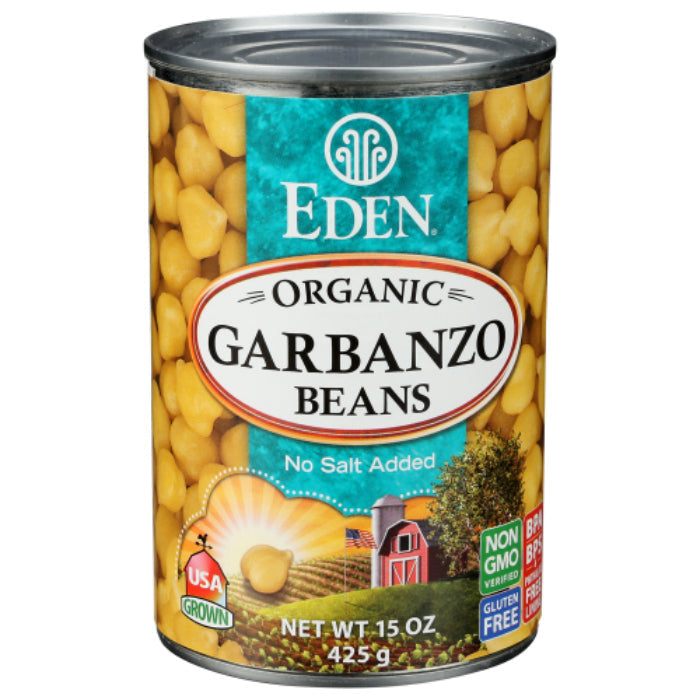 Eden Foods Bohnendose Garbanzo kein Salz Bio, 15 Oz – Packung mit 12