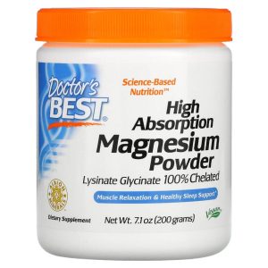 Doctor'S Best Magnesiumpulver mit hoher Absorption 100% Chelat, 7,1 Oz